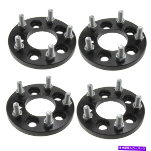 �X�y�[�T�[ �i4�j15mm�z�C�[���X�y�[�T�[5x100?5x4.5�A�_�v�^�[5���O�u���b�N12x1.5�X�^�b�h (4) 15mm Wheel Spacers 5x100 to 5x4.5 Adapters 5 Lug Black 12x1.5 studs