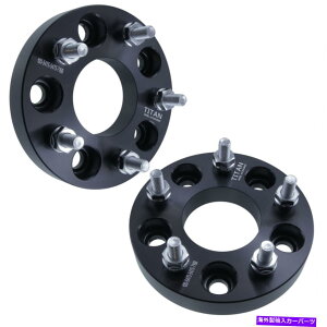 �X�y�[�T�[ �i2�j1 "�C���`5x4.75�n�u�Z���g���b�N�z�C�[���X�y�[�T�[�i�O�Ȃ��j7/16"�X�^�b�h25mm�A�_�v�^�[ (2) 1" inch 5x4.75 Hubcentric Wheel Spacers ( no lip ) 7/16" Studs 25mm Adapters