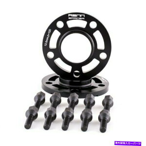 �X�y�[�T�[ 12.5mm 5x120 BMW E46 E90 E92 E60�p�̊g�����O�{���g�t���u���b�N�z�C�[���X�y�[�T�[ 12.5mm 5x120 Black Wheel Spacers with Extended Lug Bolts for BMW E46 E90 E92 E60�y���s�A���i�z