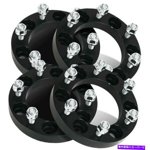 Xy[T[ i4j1 "6x5.5zC[Xy[T[A_v^[12x1.5g^^R}kax̃X^bh (4) 1" 6x5.5 Wheel Spacers Adapters 12x1.5 Studs For Toyota Tacoma KAX
