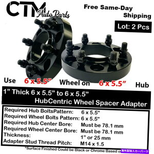�X�y�[�T�[ 2x 1 6x5.5�i139.7�j�n�u�Z���g���b�N�z�C�[���X�y�[�T�[�A�_�v�^�[�t�B�b�gQX56/80/Titan XD/RAM1500 2x 1 6x5.5(139.7) Hubcentric Wheel Spacer Adapter Fit QX56/80/Titan XD/Ram1500�y���s�A���i�z