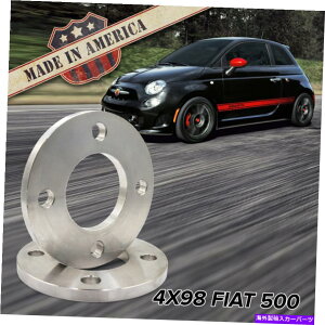 Xy[T[ X2 USA MADE | 4x98iFits 4 Lug fiat 500j| 12mmrbgzC[Xy[T[ x2 USA MADE | 4x98 (Fits 4 Lug Fiat 500) | 12mm Billet Wheel Spacers