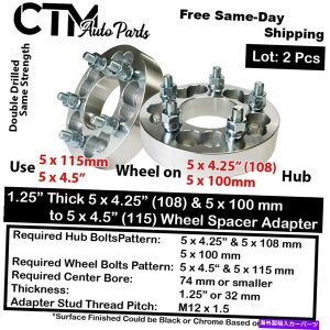 Xy[T[ 2x 1.255x100?5x4.5i5x115jzC[Xy[T[A_v^[tBbgJaguar XK XJ Volvo 2x 1.25 Thick 5x100 to 5x4.5 (5x115) Wheel Spacer Adapter Fit Jaguar XK XJ Volvo