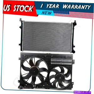 Radiator 2009-2010̃GWdCpt@ƃWG[^[AZutHNX[QWFb^ Engine Electric Cooling Fan and Radiator Assembly For 2009-2010 Volkswagen Jetta