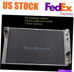 Radiator 82-02V{[S10/S-10uU[V83tA~jERA[VOWG[^[ 3 Row Full Aluminum Core Racing Radiator For 82-02 Chevrolet S10/S-10 Blazer V8
