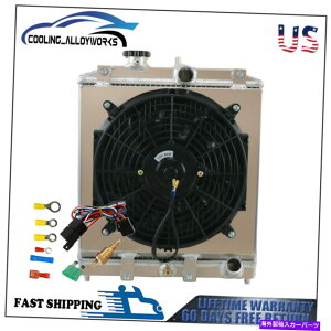 Radiator 3̃WG[^[VEht@92-00z_VrbNEG EK Del Sol EG / Integra DB / DC 3 ROW Radiator Shroud Fan For 92-00 Honda Civic EG EK DEL SOL EG/INTEGRA DB / DC