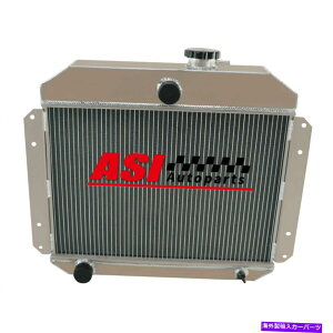 Radiator ASI 4��A���~�j�E�����W�G�[�^�[�t�B�b�g1951-1953 52�E�B���X�g���b�N�s�b�N�A�b�v2.6L L6 US ASI 4 Rows Aluminum Radiator Fit 1951-1953 52 Willys Truck Pickup 2.6L L6 US�y���s�A���i�z