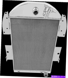 Radiator 3列1934年のアルミニウムラジエーター1935 36シボレーピックアップV8変換3436CH 3 Rows Aluminum Radiator for 1934 1935 36 Chevrolet Pickup V8 Conversion 3436CH