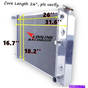 Radiator 3񃉃WG[^[tBbg1978-1987 3 Rows Radiator fit 1978-1987 Chevy El Camino Monte Carlo Cutlass Supreme Regal