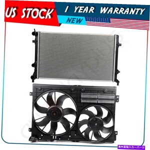 Radiator 2011N2012N̓dCpt@ƃWG[^[AZu2013tHNX[QWFb^ Electric Cooling Fan and Radiator Assembly For 2011 2012 2013 Volkswagen Jetta