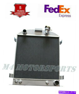 Radiator 1930-19323̃WG[^[񂾃tH[hfAV{[v8 17 "RAA~jE 3 ROW RADIATOR For 1930-1932 CHOPPED FORD MODEL A CHEVY V8 17"HIGH CORE ALUMINUM