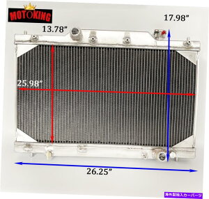 Radiator アルミニウムラジエーターフィット2002-2005ホンダシビックSI MTタイプR EP3 2.0L L4 2003 2004 Aluminum Radiator fits 2002-2005 Honda Civic Si MT Type-R EP3 2.0L l4 2003 2004