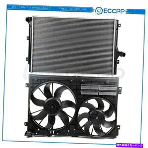 Radiator 2010N2011N2013ÑWG[^[pt@LbgtHNX[QSt2008-2009AEfBTT Radiator Cooling Fan Kit For 2010 2011-2013 Volkswagen Golf 2008-2009 Audi TT