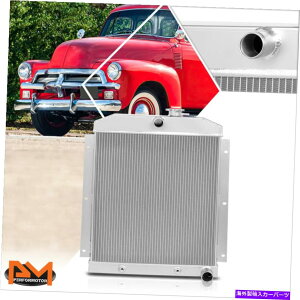 Radiator 47-54V{[sbNAbv/xOL6f3A~jERApWG[^[ For 47-54 Chevy Pickup/Suburban L6 Models 3-Row Aluminum Core Cooling Radiator