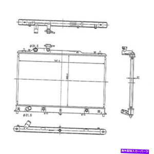 Radiator �V�������W�G�[�^�[1-row 1 1/4�C���`�C�����b�g1 1/4�C���`�A�E�g���b�gL33L15200 New Radiator 1-Row 1 1/4 inch Inlet 1 1/4 inch Outlet L33L15200