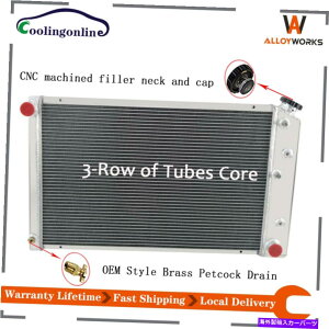 Radiator 1970-81�V�{���[/GMC C/K/G C10 C20 C30 CAMARO IMPALA V8��3��A���~�j�E�����W�G�[�^�[ 3 Row Aluminum Radiator For 1970-81 Chevy/GMC C/K/G C10 C20 C30 Camaro Impala V8�y���s�A���i�z