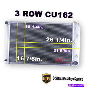 Radiator 3�s26 70-81�V�{���[�J�}��78-87�����e�J����80-86�J�v���X�̃R�A���W�G�[�^�[ 3 Row 26 Core Radiator for 70-81 Chevy Camaro 78-87 Monte Carlo 80-86 Caprice�y���s�A���i�z