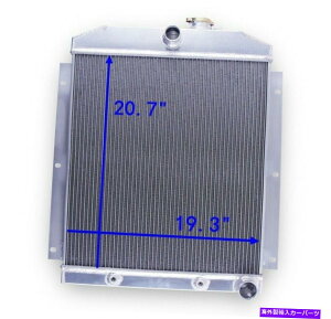 Radiator 47 48 49 50-54V{[3100 3600 3700 3800sbNAbvxOL63񃉃WG[^[ 3-Row Radiator for 47 48 49 50-54 Chevy 3100 3600 3700 3800 Pickup Suburban L6