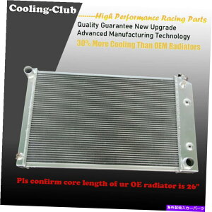 Radiator Fit 78-83 Chevy GMC Oldsmobile Malibu 26in Core 3��A���~�j�E�����W�G�[�^�[CC162 Fit 78-83 Chevy GMC Oldsmobile Malibu 26in CORE 3 Row Aluminum Radiator CC162�y���s�A���i�z