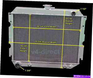 Radiator 2375 3��A���~�j�E�����W�G�[�^�[70 71 72�_�b�W�`���[�W���[�R���l�b�g22 w�R�A�r�b�O�u���b�N 2375 3 Row Aluminum Radiator 70 71 72 DODGE Charger Coronet 22 W CORE BIG BLOCK�y���s�A���i�z