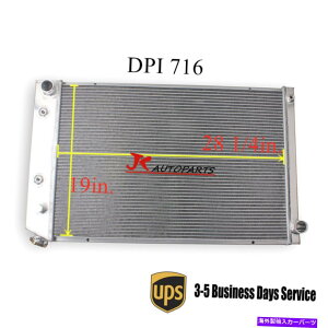 Radiator 3ROW 28x19 "73-86V{[GMC C/KV[YsbNAbvgbNp̃RAA~jEWG[^[ 3Row 28x19" Core Aluminum Radiator For 73-86 Chevy GMC C/K Series Pickup Truck