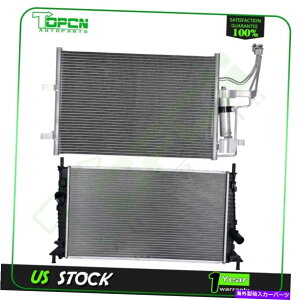 Radiator 2004-2009}c_3WG[^[ƃRfT[AZuɓK܂ Fits 2004-2009 Mazda 3 Replacement Radiator & Condenser Assembly