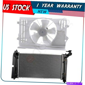 Radiator 2003 2004 2005 2006-2008g^J[̗pt@ƃWG[^[AZu Cooling Fan and Radiator Assembly For 2003 2004 2005 2006-2008 Toyota Corolla