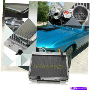 Radiator 379 3A~jEWG[^[67-70tH[h}X^OtFACXR7rbOubN24'W 379 3 Row Aluminum Radiator For 67-70 Ford Mustang Fairline XR7 Big Block 24''W