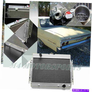 Radiator 63-68�V�{���[�x���G�A/�G���J�~�m/�C���p��/�V�F�x��/�J�v���XL6 V8 A/T 67�̃��W�G�[�^�[ Radiator for 63-68 Chevy Bel Air/El Camino/Impala/Chevelle/Caprice L6 V8 A/T 67�y���s�A���i�z