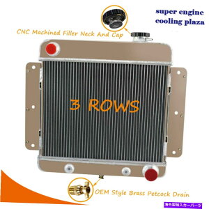 Radiator 3�񃉃W�G�[�^�[�t�B�b�g1962-1967�V�{���[�m���@II�C�����C��4/6�V�����_�[V8�ϊ�USA 3 Row Radiator Fit 1962-1967 Chevy Nova II Inline 4/6 Cylinder V8 CONVERSION USA�y���s�A���i�z