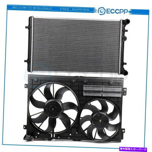 Radiator 2005�N����2006�N�̓d�����W�G�[�^�[��p�t�@���L�b�g�t�H���N�X���[�Q���W�F�b�^�A�E�f�BTT Electric Radiator Cooling Fan Kit For 2005-2006 Volkswagen Jetta Audi TT�y���s�A���i�z