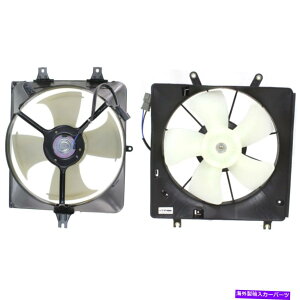 Radiator 2003�N����2007�N�̃z���_�A�R�[�h�h���C�o�[�Ə���ȑ��̗�p�t�@���A�Z���u�� Cooling Fan Assembly For 2003-2007 Honda Accord Driver and Passenger Side�y���s�A���i�z