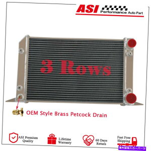 Radiator 3��A���~�j�E����p���W�G�[�^�[�N�[���[�t�B�b�g�V���b�R�v���X�g�b�N�X�^�C���h���b�O���[�X 3-Row Aluminum Cooling Radiator Cooler fit Scirocco Pro Stock Style Drag Racing