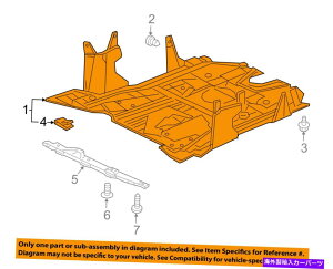 Radiator ホンダOEM 16-17エンジンカバー74110TBCA00の下のシビックスプラッシュシールドアンダーボディ HONDA OEM 16-17 Civic Splash Shield-Underbody Under Engine Cover 74110TBCA00