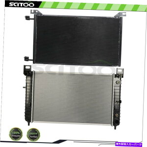 Radiator J[WG[^[A/CRfT[2000-2006V{[xO1500 GMC[RɓK܂ Car Radiator and A/C Condenser Fits 2000-2006 Chevrolet Suburban 1500 GMC Yukon