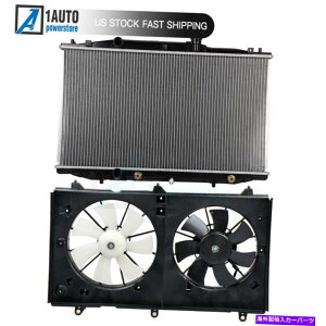 Radiator 2003�N����2007�N�̃z���_�A�R�[�h2.4L�̓d���G���W�����W�G�[�^�[��p�t�@���L�b�g�t�����g Electric Engine Radiator Cooling Fan Kit Front For 2003-2007 Honda Accord 2.4L�y���s�A���i�z