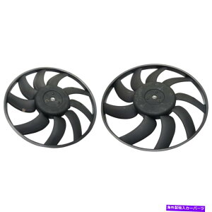 Radiator AEfBA4 quattro2̗pt@AZu̍ƉELHRHRH̃yAZbg Pair Set of 2 Cooling Fan Assemblies Left-and-Right LH & RH for Audi A4 Quattro