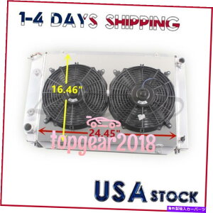 Radiator 3̃WG[^[ƃt@VEh1979-1993tH[h}X^OtHbNX{fB5.0 2.3L AT/MT 3 Row Radiator and Fans Shroud for 1979-1993 Ford Mustang Foxbody 5.0 2.3L AT/MT