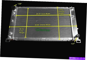 Radiator �f���A���R�A1999-2012 GMC�V�{���[4.8L/5.3L AT/MT�A���~�j�E�����W�G�[�^�[CC2334 Dual Cores 1999-2012 GMC Chevrolet 4.8L/5.3L AT/MT aluminum radiator CC2334�y���s�A���i�z
