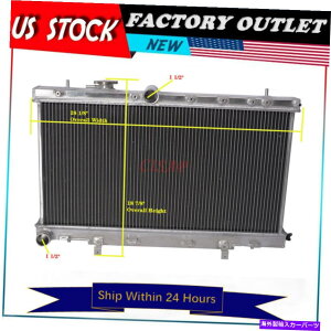 Radiator 3XoCvbTWRX STI 2.5L 2004-2007 MTׂ̂ẴA~jEWG[^[ 3Row All Aluminum Radiator For Subaru Impreza WRX STi 2.5L 2004-2007 MT