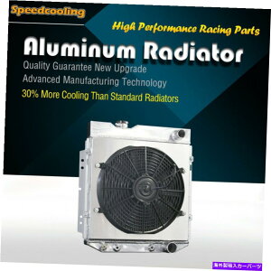 Radiator 130�A���~�j�E�����W�G�[�^�[ +�t�@���V�����E�h�t�B�b�g�t�H�[�h�}�X�^���O�R���b�g�t�@���R��V8 63-66 3row 130 Aluminum Radiator + Fan Shroud Fit Ford Mustang Comet Falcon V8 63-66 3Row�y���s�A���i�z