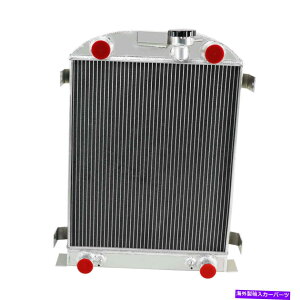 Radiator 1932-1938��3��A���~�j�E�����W�G�[�^�[�t�H�[�h���[�h�X�^�[�X�g�b�N�����t���b�g�w�b�hv8 3 Rows Aluminum Radiator for 1932-1938 Ford Roadster Stock Height Flathead V8�y���s�A���i�z