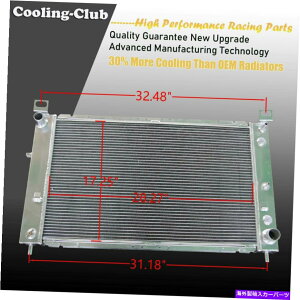 Radiator 3��A���~�j�E�����W�G�[�^�[�t�B�b�g�V�{���[99-04�V���o�[�h�^�z28 �R�ACU2334 3 Rows Aluminum Radiator Fit Chevy 99-04 Silverado Tahoe 28 Core CU2334�y���s�A���i�z