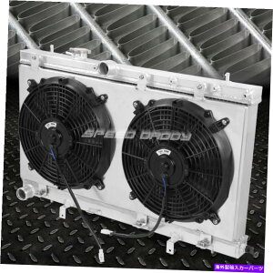 Radiator 02-07̃CvbTWRX STI 2A~jERA[VOWG[^[+12Vt@VEh FOR 02-07 IMPREZA WRX STI 2-ROW ALUMINUM CORE RACING RADIATOR+12V FAN SHROUD