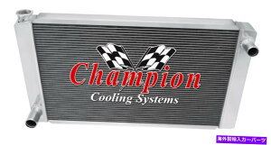 Radiator KR�`�����s�I��3�񃆃j�o�[�T���N���X�t���[28 �R�A���W�G�[�^�[�t�H�[�hconfig��un28-fd KR Champion 3 Row Universal Crossflow 28 Core Radiator Ford Config #UN28-FD�y���s�A���i�z