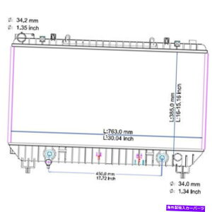 Radiator �V�������W�G�[�^�[1���[1 3/8�C���`�C�����b�g1 3/8�C���`�A�E�g���b�g92218353; 82219351 New Radiator 1-Row 1 3/8 inch Inlet 1 3/8 inch Outlet 92218353; 82219351�y���s�A���i�z