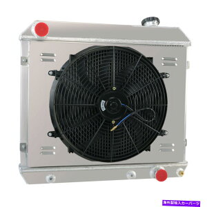 Radiator 2ROW�A���~�j�E�����W�G�[�^�[+�t�@���V�����E�h�t�B�b�g63-66�V�{���[�g���b�NC10 C20 C30 K10 K20 K30 2Row Aluminum Radiator+Fan Shroud Fit 63-66 Chevy Truck C10 C20 C30 K10 K20 K30�y���s�A���i�z