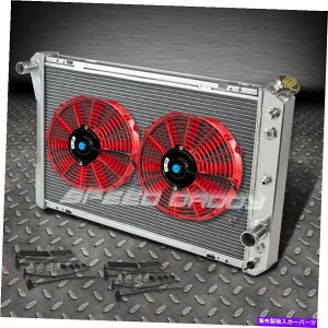 Radiator 3��A���~�j�E�����[�V���O���W�G�[�^�[+2 x 12 ���b�h�t�@��82-92�V�{���[�J�}��/�t�@�C�A�o�[�hV8 3-ROW ALUMINUM RACING RADIATOR+2 X 12 RED FAN 82-92 CHEVY CAMARO/FIREBIRD V8�y���s�A���i�z