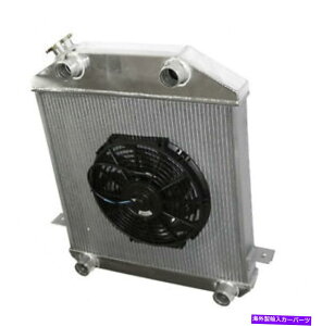 Radiator 39-41 Flathead L-Head V8 Y�u���b�N3�R�A�p�t�H�[�}���X���W�G�[�^�[+12 �t�@�� fit 39-41 Flathead L-Head V8 Y-Block 3 Core Performance RADIATOR+12 Fan