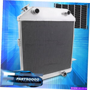 Radiator 39-41tH[hfbNX}[L[tbgq[gv8 3RAA~jEpWG[^[ For 39-41 Ford Deluxe Mercury Flat Heat V8 3-Row Core Aluminum Cooling Radiator